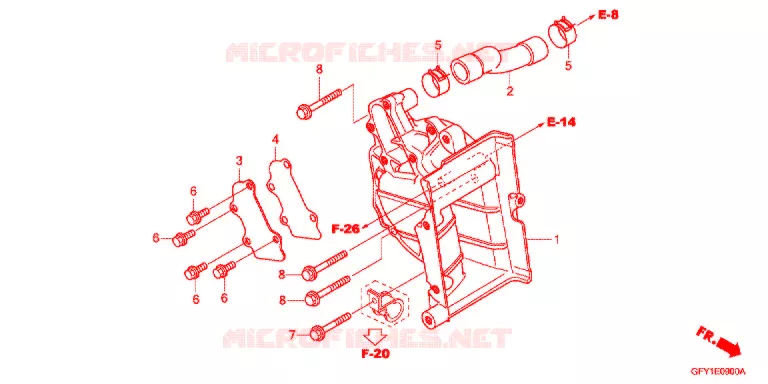 SUPPORT RADIATEUR Honda SCOOTER 50 GYRO 2011  NJ50MDB