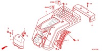 COQUE ARRIERE pour Honda 50 GYRO X POST OFFICE de 2012