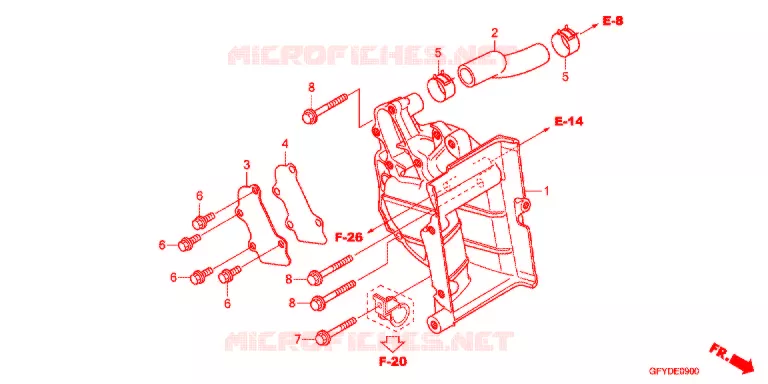 SUPPORT RADIATEUR Honda SCOOTER 50 GYRO 2017  NJ50MDB