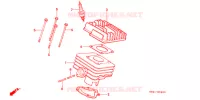 CYLINDRE   CULASSE pour Honda 50 GYRO X de 1994