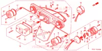 FEUX ARRIERE   CLIGNOTANT AVANT pour Honda 50 GYRO X de 1994