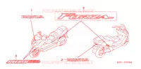 AUTOCOLLANTS pour Honda FORZA 250 Z de 2006