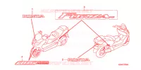 AUTOCOLLANTS pour Honda FORZA 250 Z de 2007