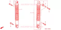 AMORTISSEUR ARRIERE pour Honda REFLEX 250 ABS de 2005