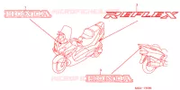 AUTOCOLLANTS pour Honda REFLEX 250 ABS de 2005