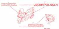 AUTOCOLLANTS pour Honda REFLEX 250 ABS de 2007