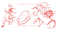 SELLE   POIGNEE ARRIERE pour Honda FORZA 250 Z ABS AUDIO de 2008