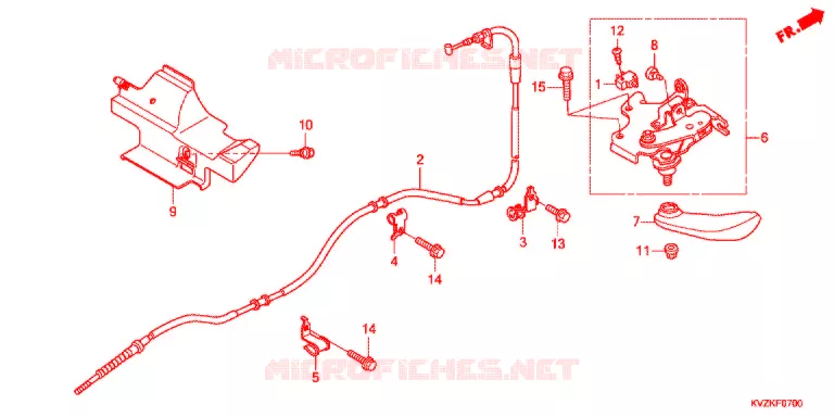 FREIN DE STATIONNEMENT Honda SCOOTER 250 FORZA 2013  NSS250AAB