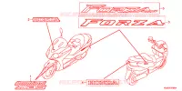 AUTOCOLLANTS pour Honda FORZA 250 Z ABS de 2011