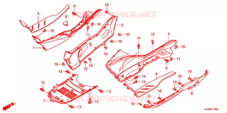 MARCHE PIEDS Honda SCOOTER 250 FORZA 2013  NSS250AB