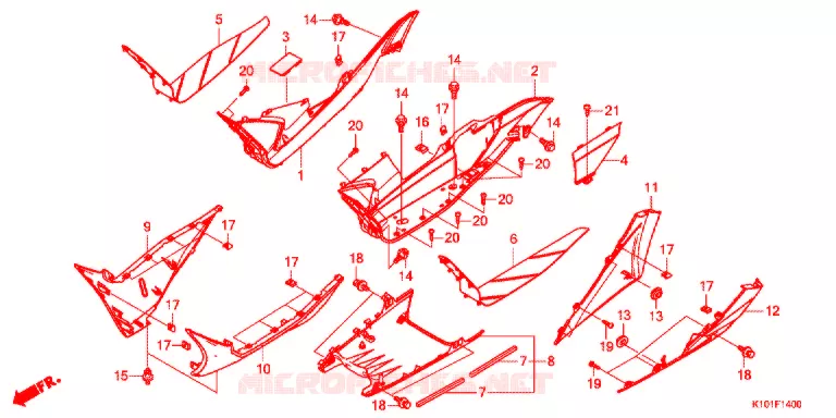 MARCHE PIEDS Honda SCOOTER 250 FORZA 2014  NSS250AD