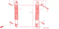 AMORTISSEUR ARRIERE pour Honda REFLEX 250 SPORT ABS de 2006