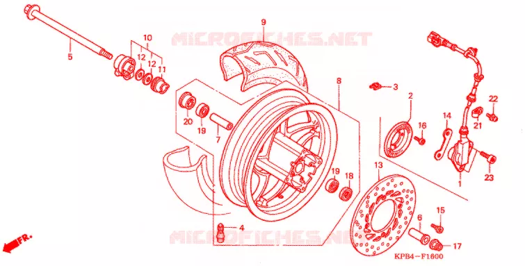 ROUE AVANT Honda SCOOTER 250 REFLEX 2007  NSS250AS7