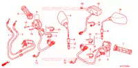 COMMODO   CABLE   RETROVISEUR pour Honda FORZA 250 Z de 2008