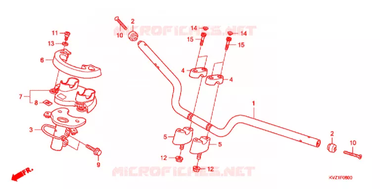GUIDON Honda SCOOTER 250 FORZA 2009  NSS250D9