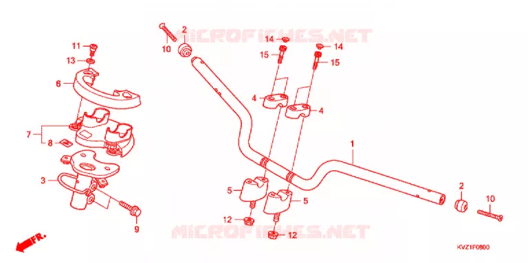 GUIDON Honda SCOOTER 250 FORZA 2010  NSS250DA