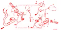 COMMODO   CABLE   RETROVISEUR pour Honda FORZA 250 Z AUDIO de 2009