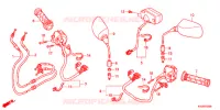 COMMODO   CABLE   RETROVISEUR pour Honda FORZA 250 Z AUDIO de 2014