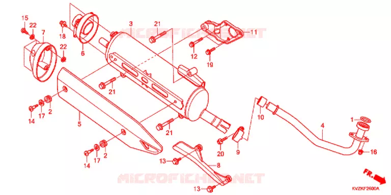 SILENCIEUX D'ECHAPPEMENT Honda SCOOTER 250 FORZA 2011  NSS250DAB