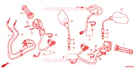 COMMODO   CABLE   RETROVISEUR pour Honda FORZA 250 Z de 2017