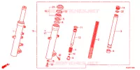 FOURCHE pour Honda FORZA 250 Z de 2017