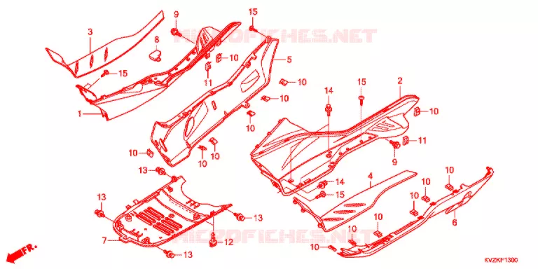 MARCHE PIEDS Honda SCOOTER 250 FORZA 2014  NSS250DB