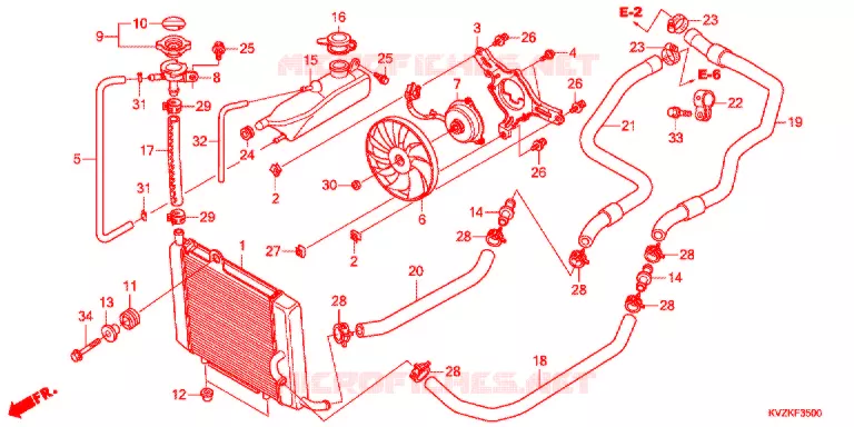 RADIATEUR Honda SCOOTER 250 FORZA 2017  NSS250DB