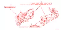 AUTOCOLLANTS pour Honda FORZA 300 ABS de 2015