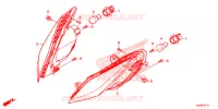 CLIGNOTANT AVANT pour Honda FORZA 300 ABS de 2015