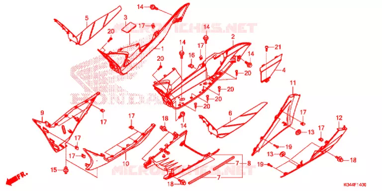MARCHE PIEDS Honda SCOOTER 300 FORZA 2016  NSS300G