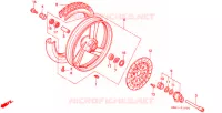 ROUE AVANT pour Honda NT 400 BROS de 1988