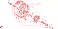 ROUE AVANT pour Honda NT 400 BROS de 1989