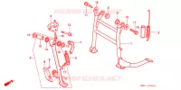 BEQUILLE pour Honda NT 400 BROS de 1991