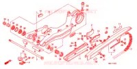 BRAS OSCILLANT pour Honda NT 650 HAWK GT de 1989
