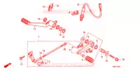 PEDALE pour Honda NT 650 HAWK GT de 1989