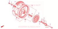 ROUE AVANT pour Honda NT 650 HAWK GT de 1989