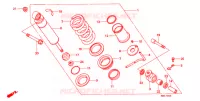 AMORTISSEUR ARRIERE pour Honda NT 650 HAWK GT de 1990