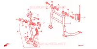 BEQUILLE pour Honda NT 650 HAWK GT de 1991