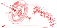 ROUE AVANT  pour Honda SCOOPY 50 de 1993