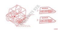AUTOCOLLANTS pour Honda PIONEER 700 M4 de 2014