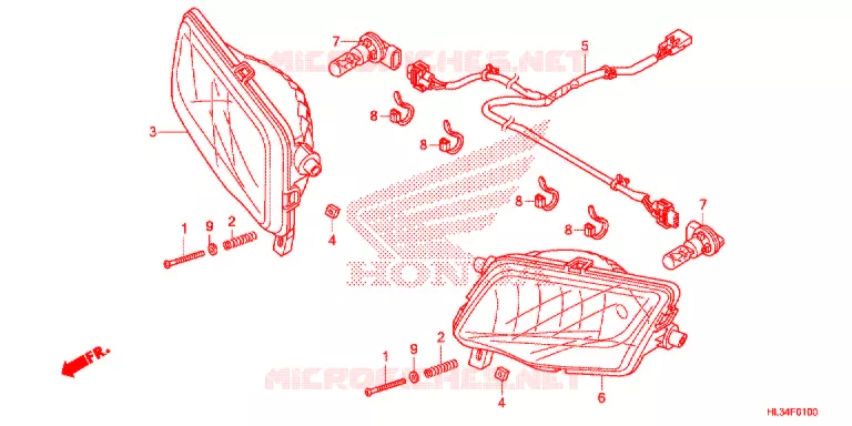 PHARE Honda ATV 700 PIONEER 2015  SXS700M4F