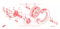 ROUE AVANT pour Honda 50 GYRO UP de 1998