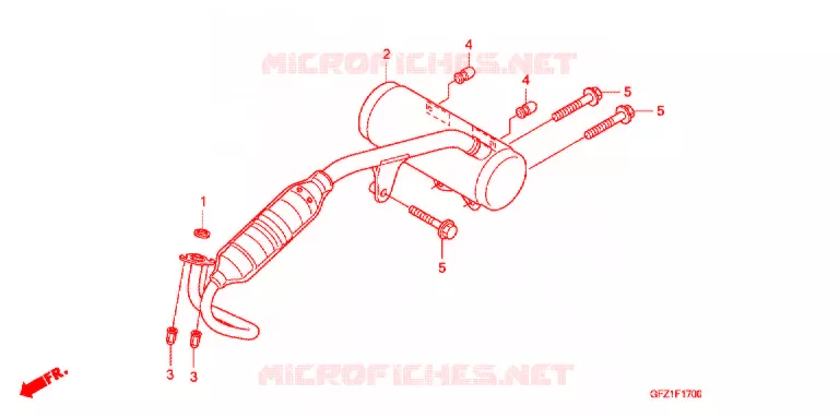 SILENCIEUX D'ECHAPPEMENT Honda SCOOTER 50 GYRO 2017  TC50B