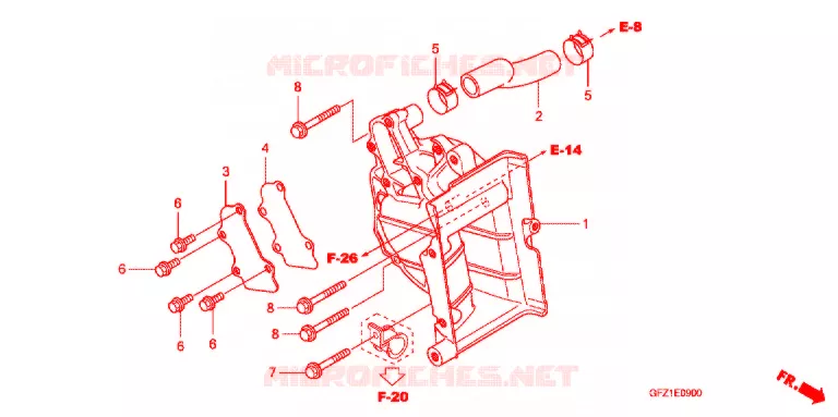 SUPPORT RADIATEUR Honda SCOOTER 50 GYRO 2014  TC50B