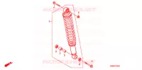 AMORTISSEUR ARRIERE pour Honda TRX 250 SPORTRAX EX de 2006
