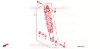 AMORTISSEUR ARRIERE pour Honda TRX 250 SPORTRAX EX de 2006