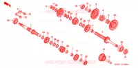 BOITE DE VITESSES pour Honda TRX 250 SPORTRAX EX de 2008