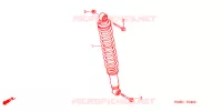AMORTISSEUR ARRIERE pour Honda TRX 250 FOURTRAX RECON Electric Shift de 2003