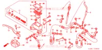 MAITRE CYLINDRE DE FREIN AVANT pour Honda TRX 250 FOURTRAX RECON Electric Shift de 2003
