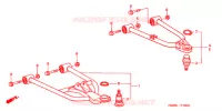 TRIANGLES AVANT pour Honda TRX 250 FOURTRAX RECON Electric Shift de 2003